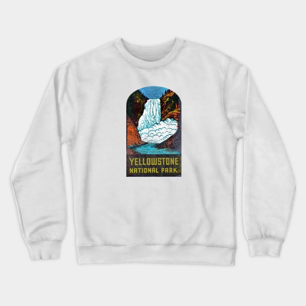 Yellowstone National Park Crewneck Sweatshirt by Midcenturydave